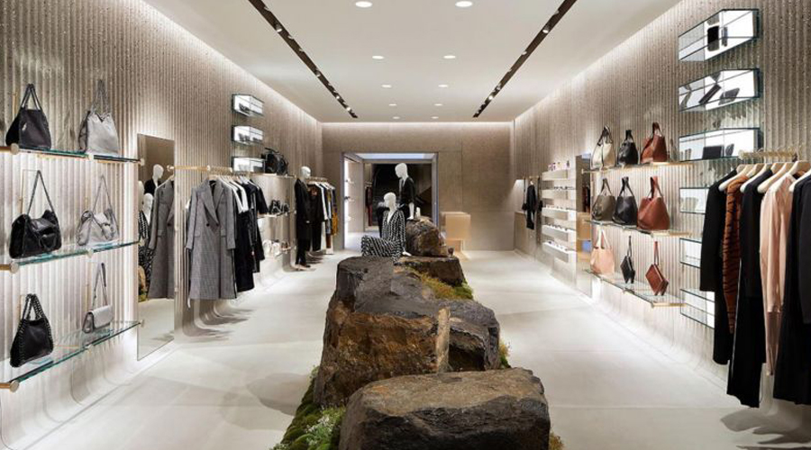 Stella McCartney has begun using biodegradable mannequins in her stores whilst Glossier have used ‘living plant’ elements to define store spaces.