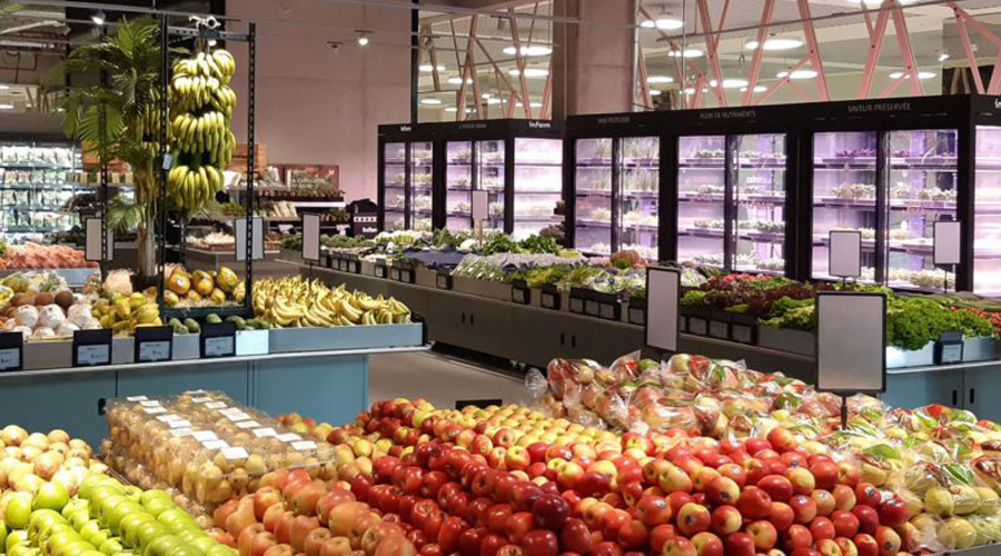 Infarm vertical greenhouses are beginning to appear in supermarkets around the world, including in Whole Foods, Selfridges, M&S and Aldi. Enabling retailers to grow product on site using 95% less water, 75% less fertiliser, no pesticides and reducing transport by 90% compared to traditional agricultural supply chains.