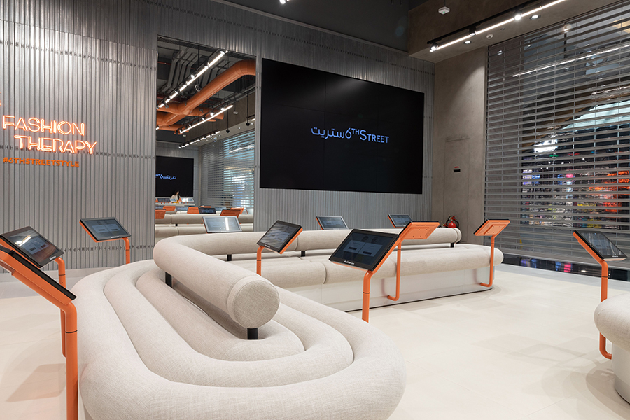 Phygital store interior in Dubai