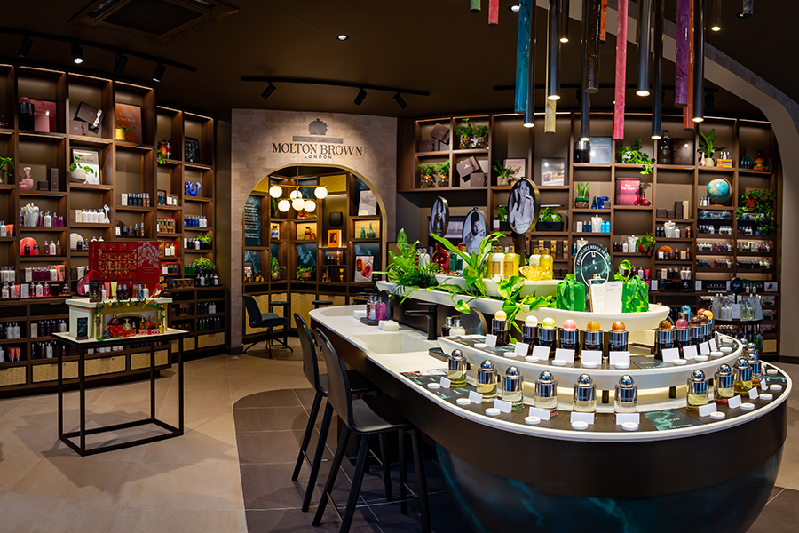 Molton Brown's interior in London