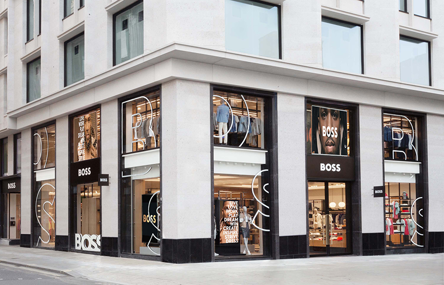 HUGO BOSS store on Oxford Street, London