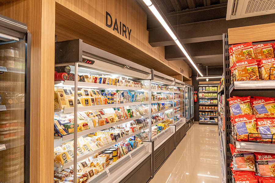 Inside Nature's Basket store located at Mumbai