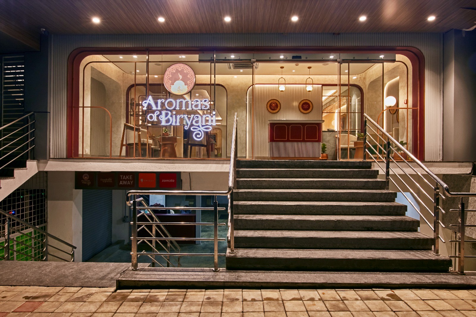 Aromas of Biryani, restaurant front