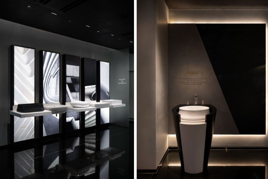 The Artize showroom of Jaguar Group,  where lighting enhanced the artistic effect. Pics courtesy: Jaguar  