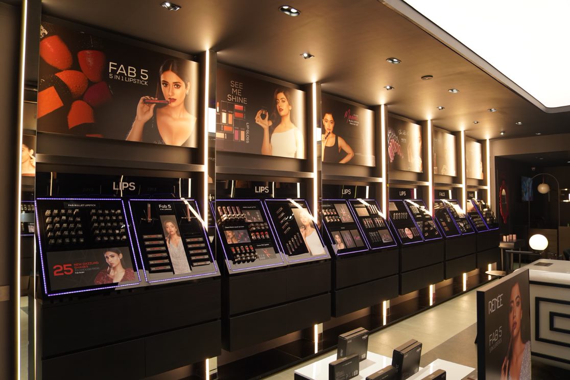 Inside store look- Makeup products