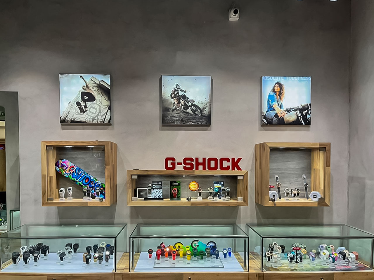 G Shock inside store look of Watch counter