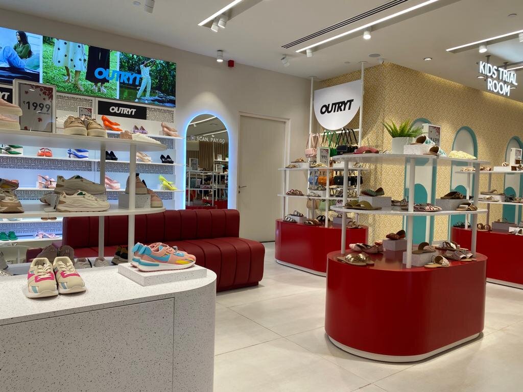 Inside Azorte store- Shoes on display