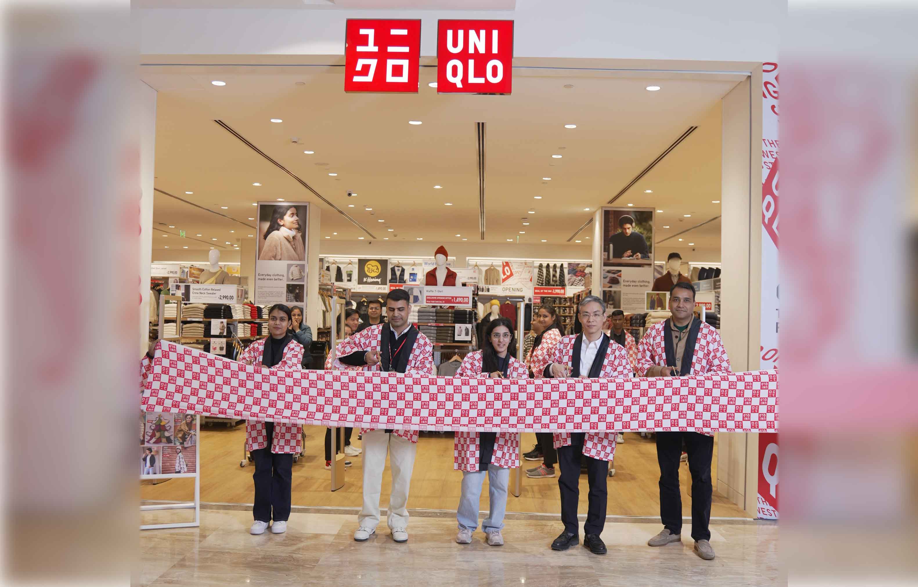 UNIQLO The Mall of Faridabad Ribbon Cutting Ceremony