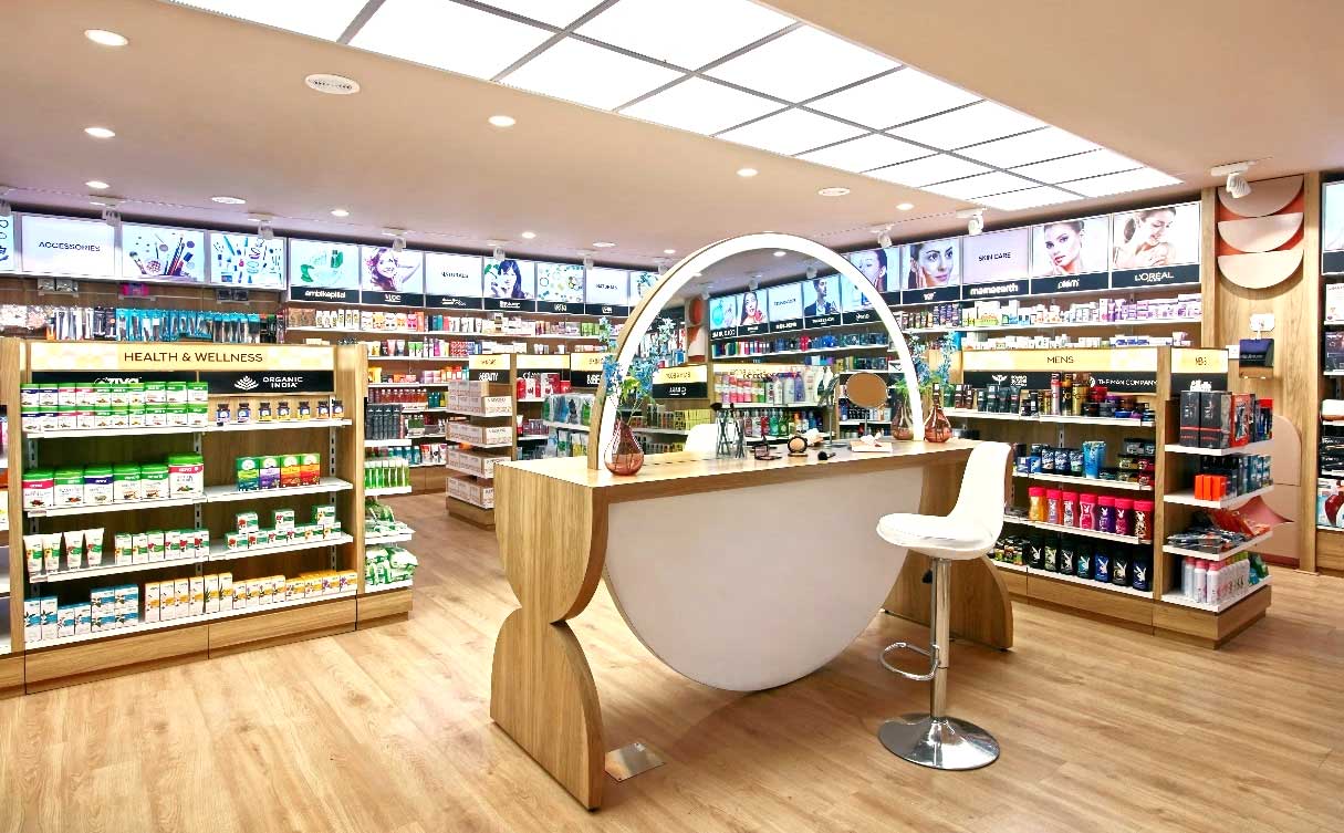 Image: Beauty & Beyond, Beauty Bar for customers to discover their personal choices, by Restore Design, 2023