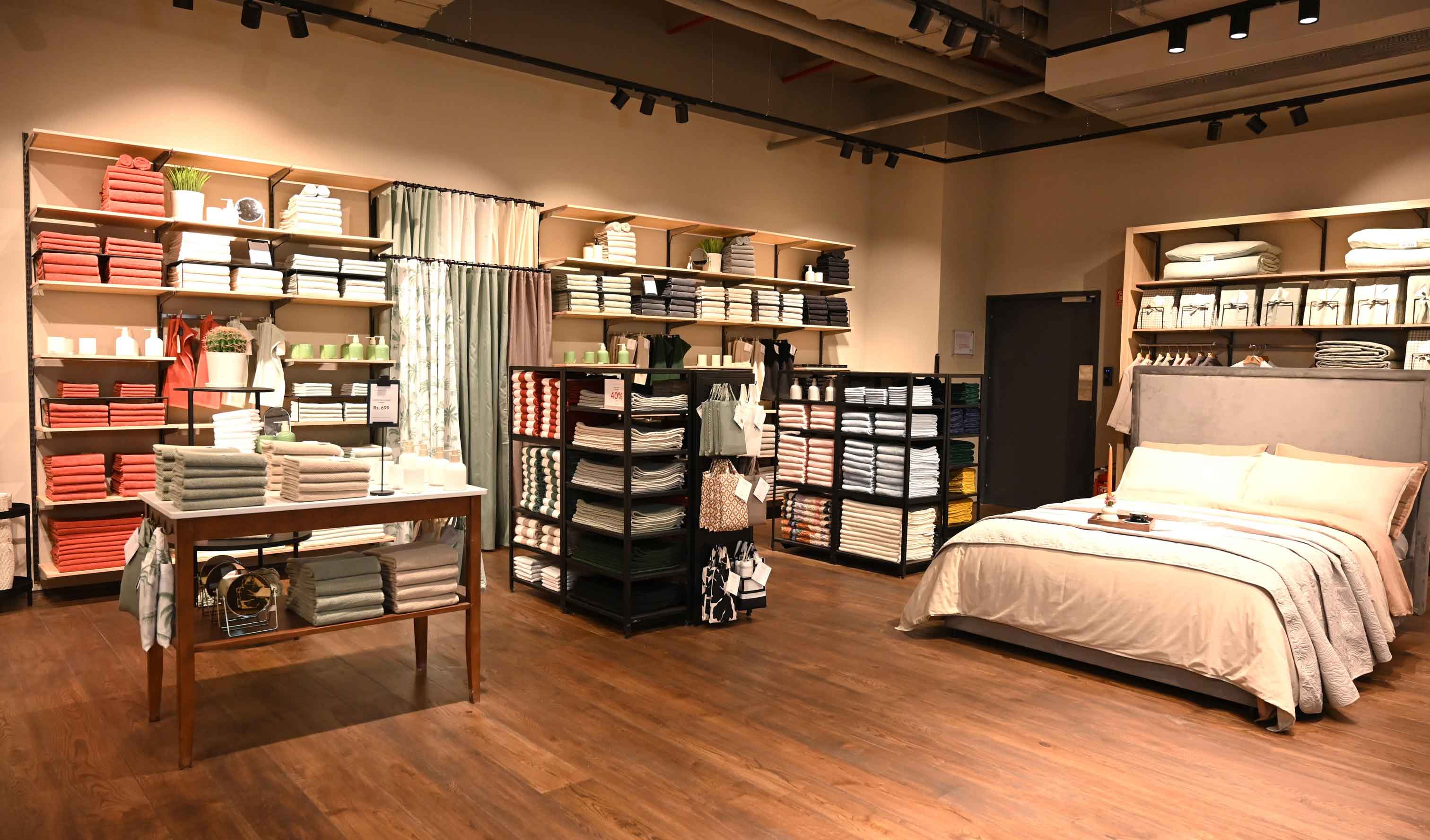 H&M Home concept setup at Banglore store 