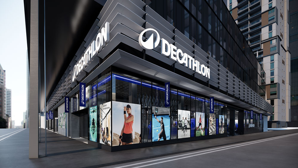 Decathlon store front look