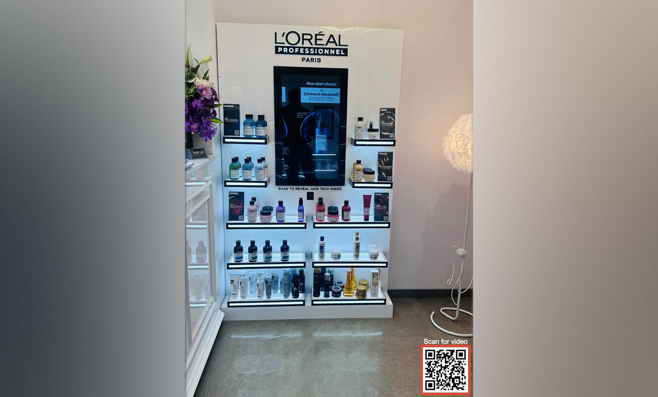 For L’Oreal Professional too, Flowchart developed a scan-and-learn technology to address the challenge of one-sided communication. It empowers customers to explore product details, while also driving data led customer insights for the brand. Pic courtesy: Flowchart