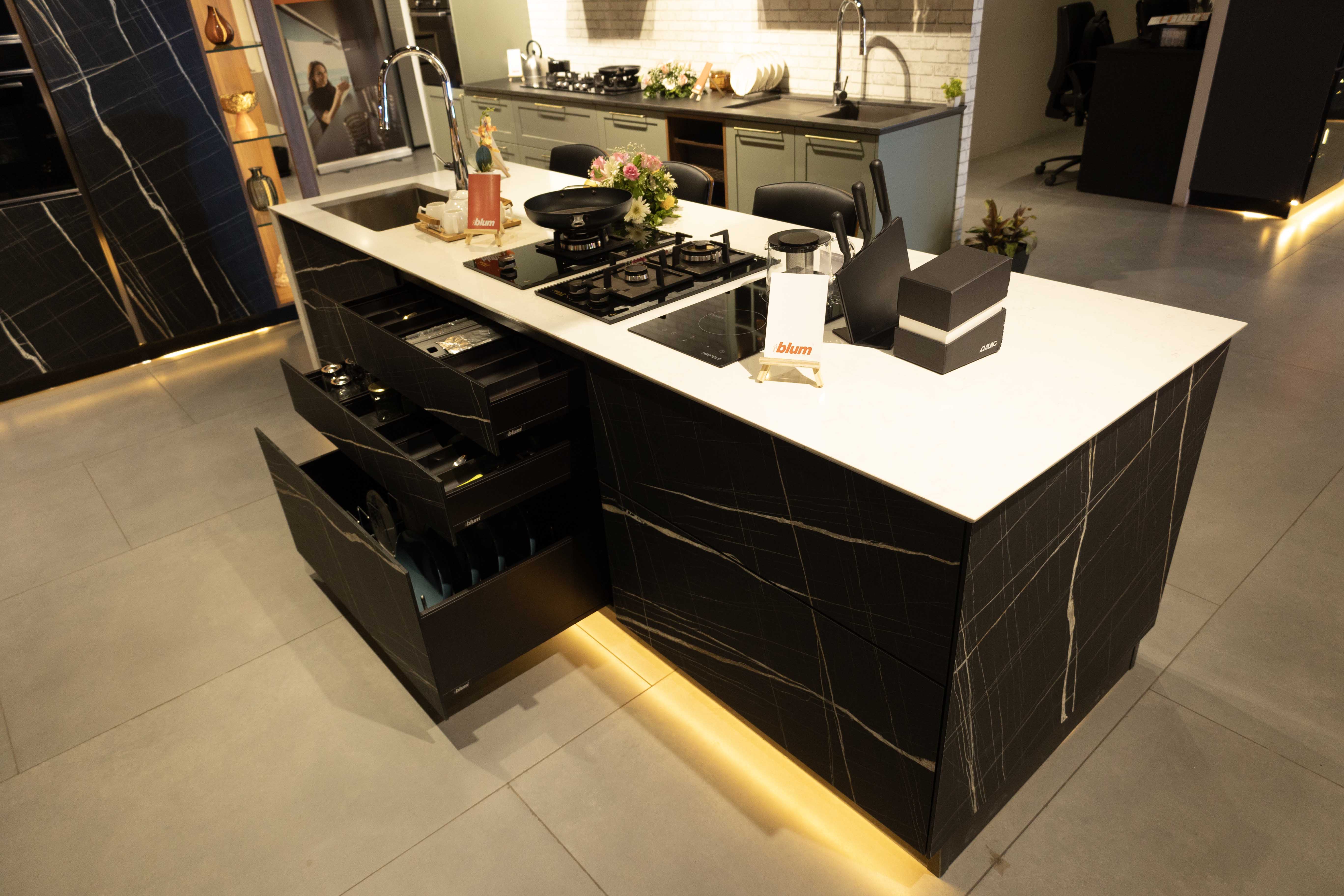 Blum Experience Centre - Kitchen countertop showcase