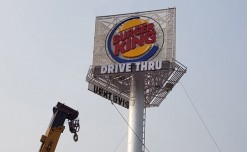 Burger King installs gigantic signage in India