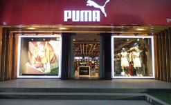 Puma uses a mix of fabric and vinyl graphics for Muse Echo campaign