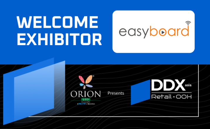 easyboard to display innovative CMS range at DDX Asia expo