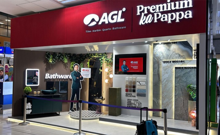 Immersive feel of products at Asian Granito’s new gallery in Ahmedabad Airport