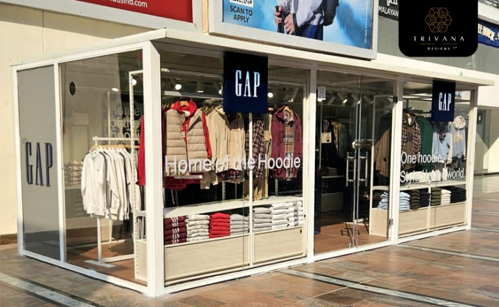 Turnkey solutions on time: How Trivana Designs built the GAP’s Kiosk at Cyber City, Gurugram