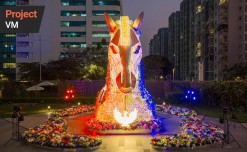 Phoenix Mall of Asia unveils 30 feet Equus Fortuna light installation in Bengaluru