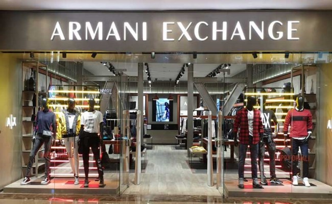 armani exchange stores in india