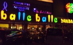 A tasteful signage for balle balle Dhaba 