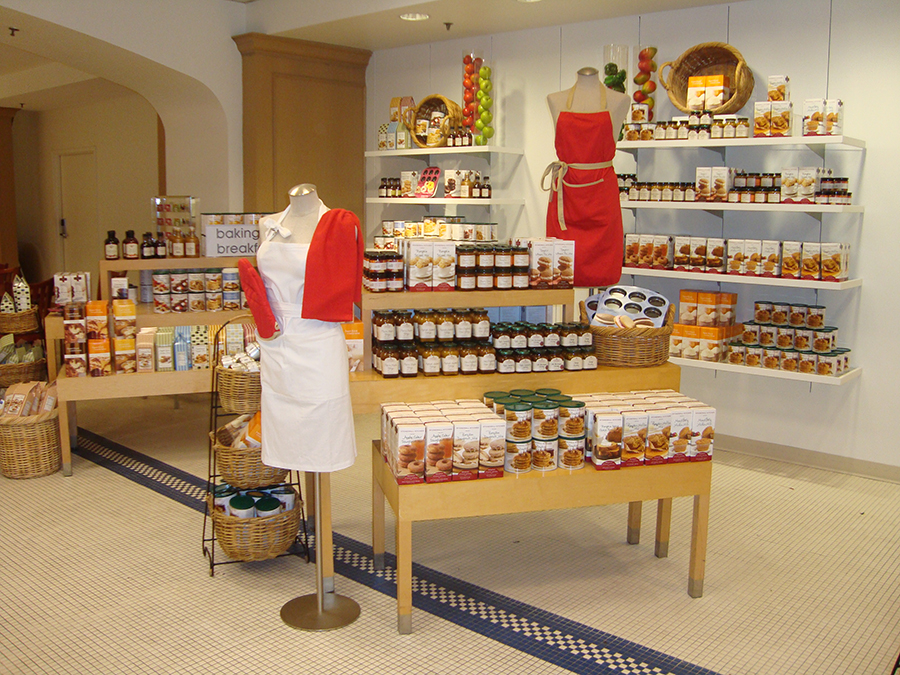 Macy’s features a solution selling display of Baking Essentials that are most often bought together enabling shoppers in saving time in searching and putting together  all the products required for this activity in one go. 